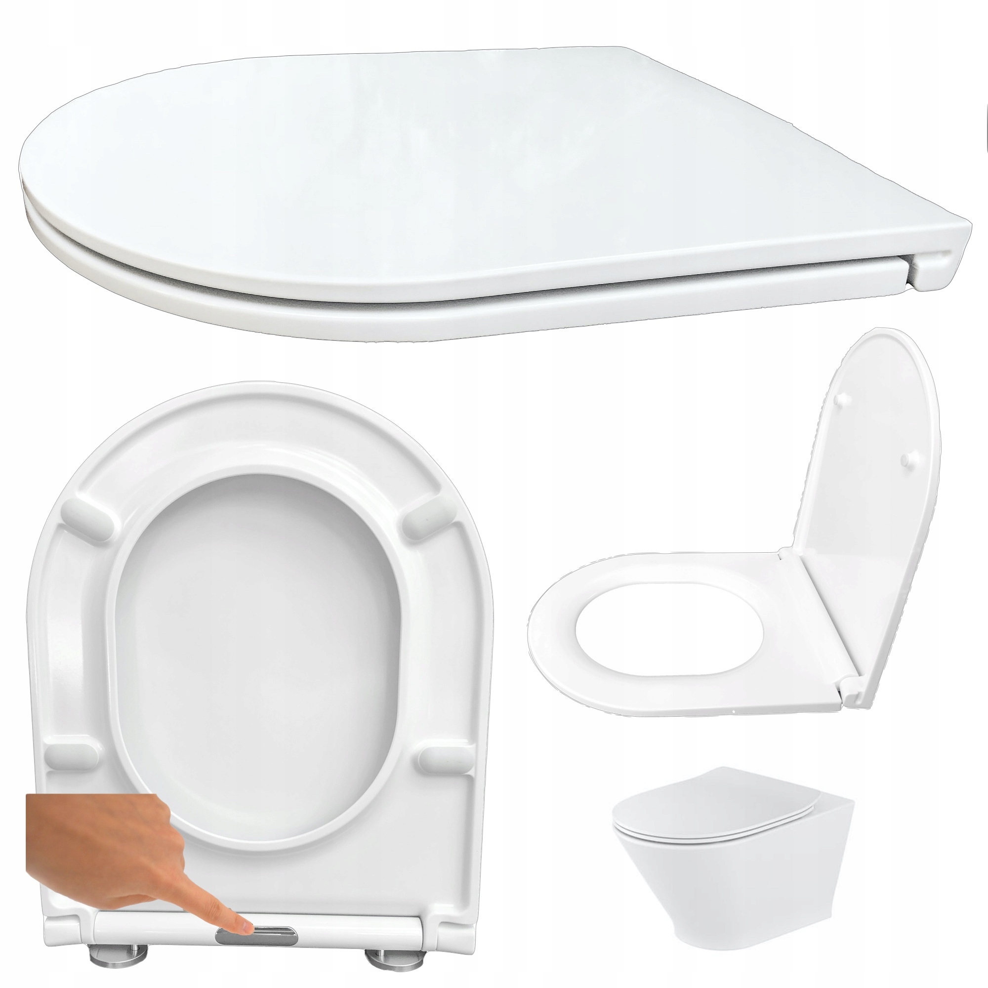 WC doska - Pomaly zatváracie WC sedadlo Meridian Nexo Iryda