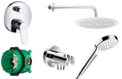 Podomietková batéria - HANSGROHE ZAMERANÁ SÚPRAVA + SPRCHOVÁ SPRCHA 20