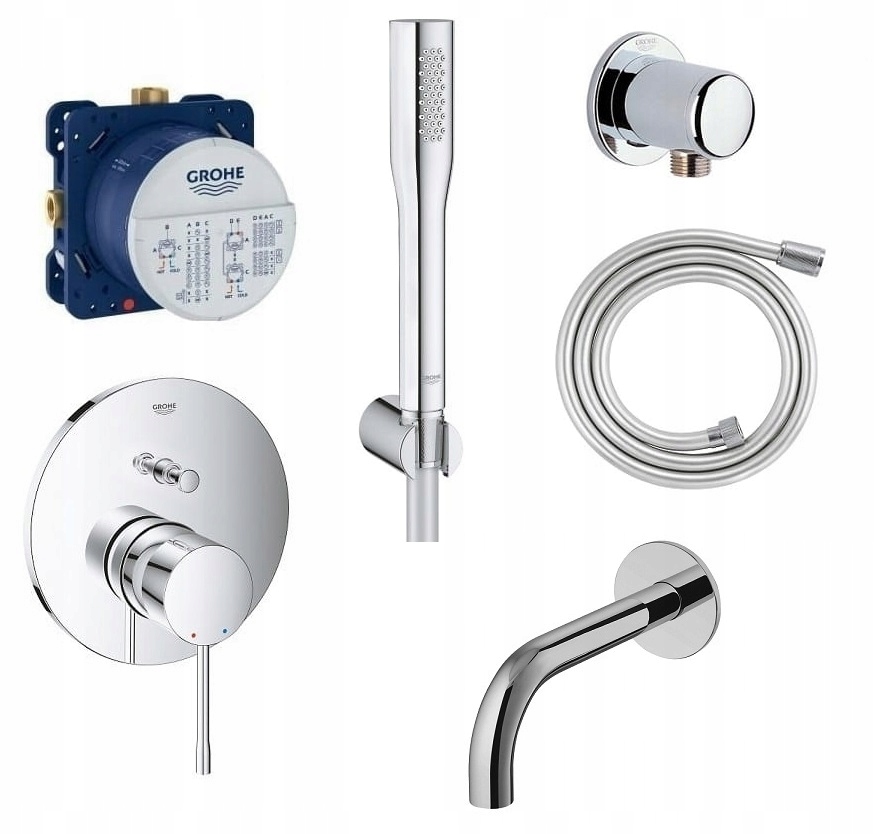 Podomietková batéria - Skrytá vaňová súprava. GROHE Essence 30 cm