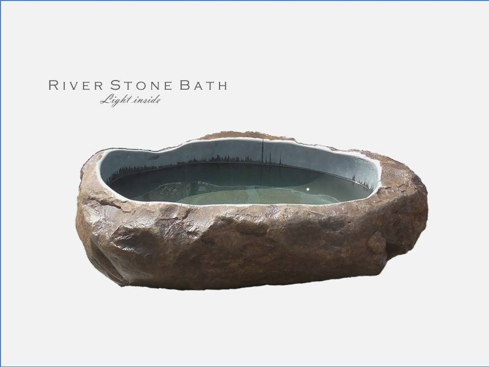 Kamenná vaňa RIVER STONE veľká voľne stojaca