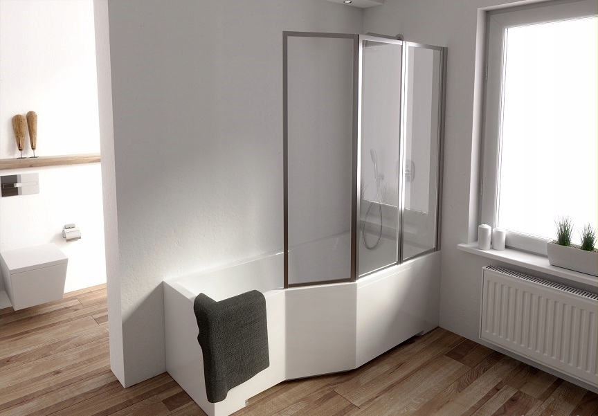 Vaňa INTEGRA 150 x 75 vpravo, s obrazovkou 3S + opláštenie