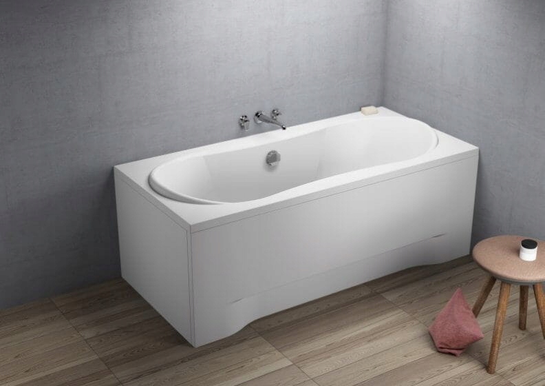 KÚPEĽŇA POLIMAT DLHÁ 180x80 KRYT 00429 + SIFÓN