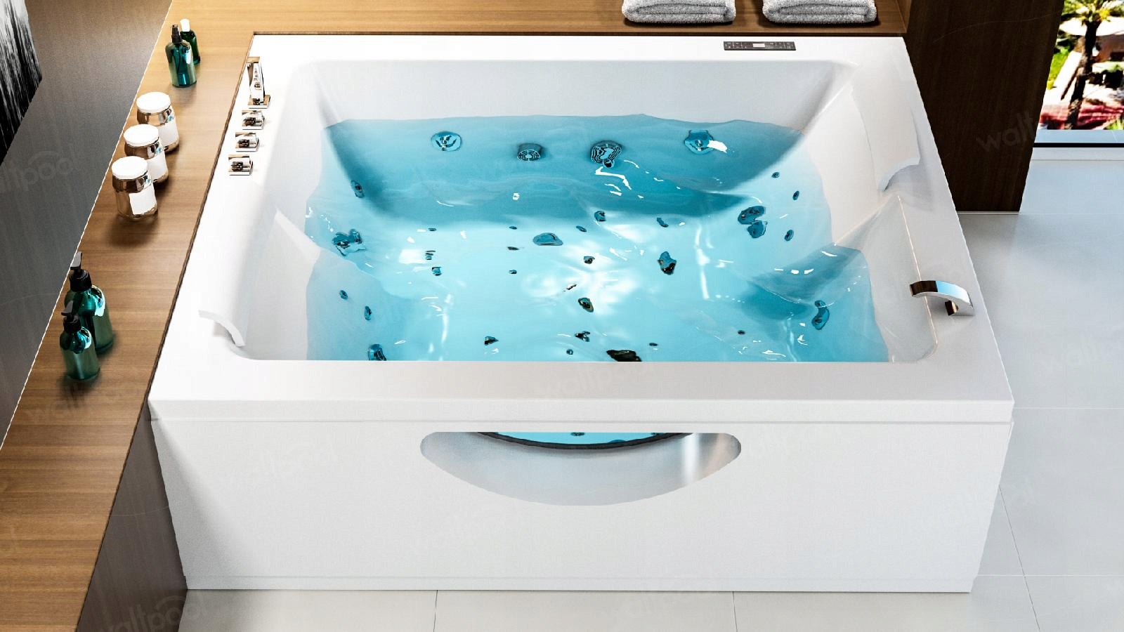 HYDROMASÁŽ BATHTUB 2 OS JACUZZI 150X180 VYHRIEVANÁ
