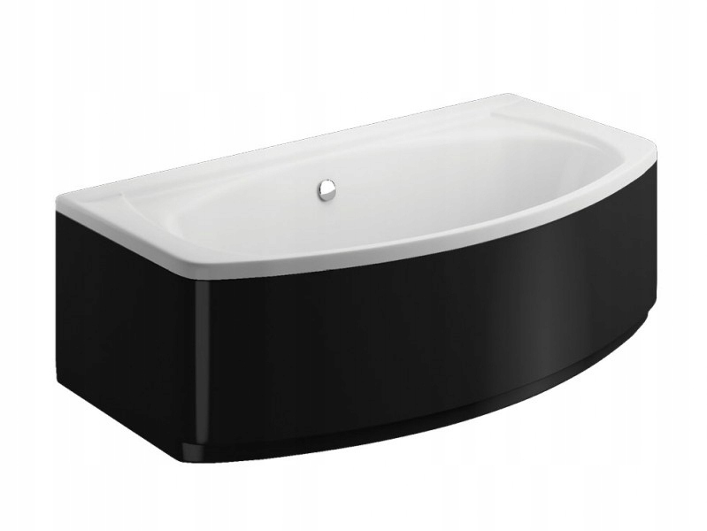 Obdĺžniková vaňa 180x100 Elegance Black + sifón