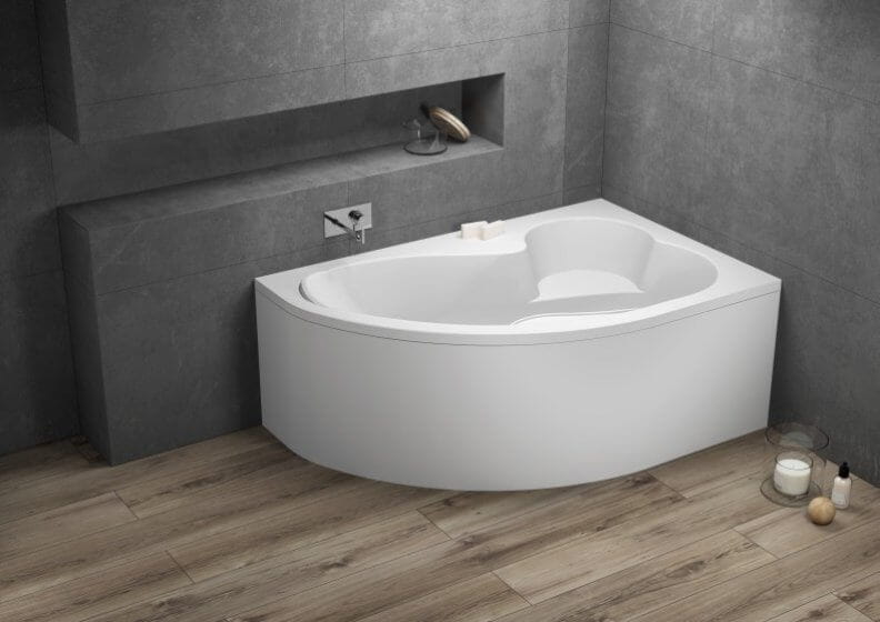 KÚPEĽŇA POLIMAT MEGA 160x105 00229 BÝVANIE + SIFÓN
