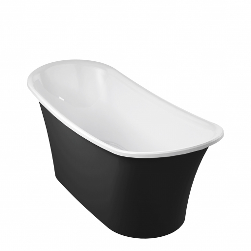 KÚPEĽŇA OMNIRES LISBONA ČIERNA GLOSS 158X69