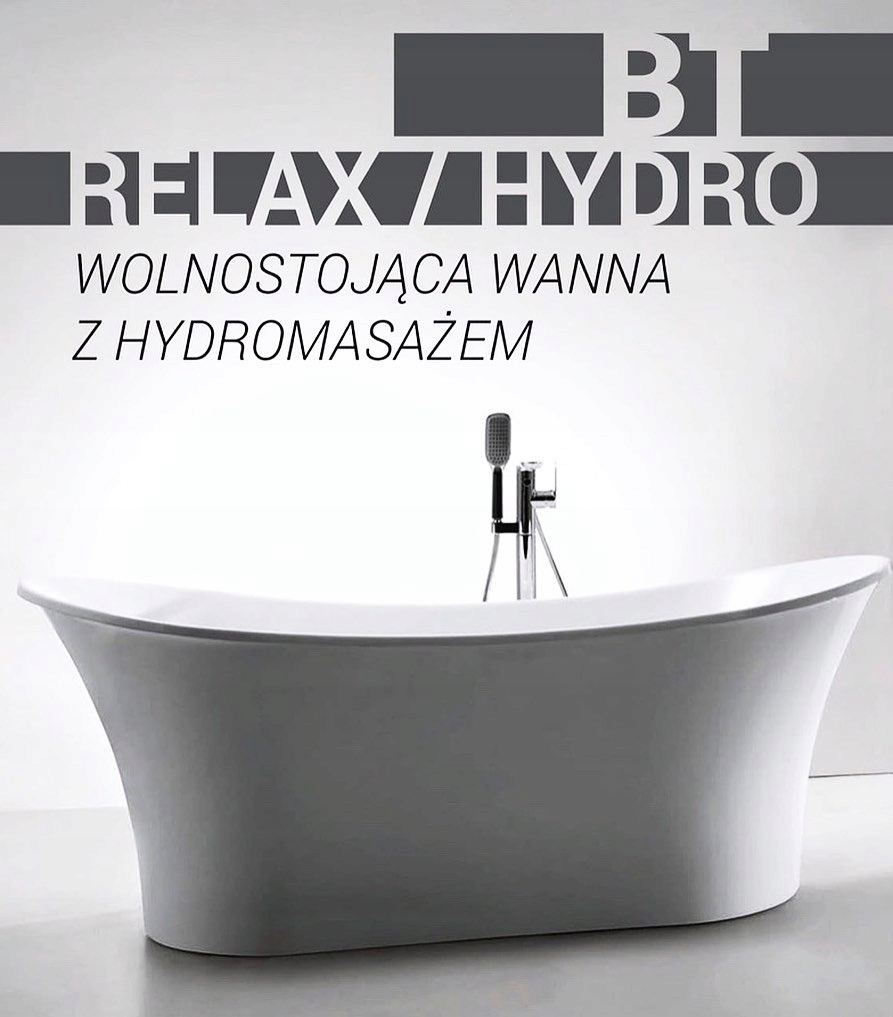 Samostatne stojaca vírivá vaňa Bravat BT-Relax