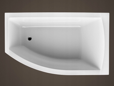Santech asymetrická vaňa s opláštením 160x95 cm -%