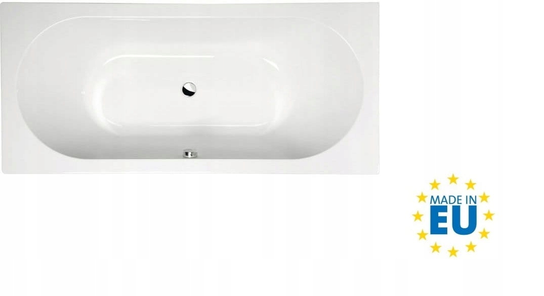 Vstavaná biela akrylová vaňa 185x80x47cm