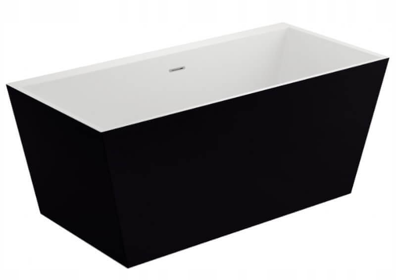 Samostatne stojaca vaňa POLIMAT LEA BLACK M 170 00334