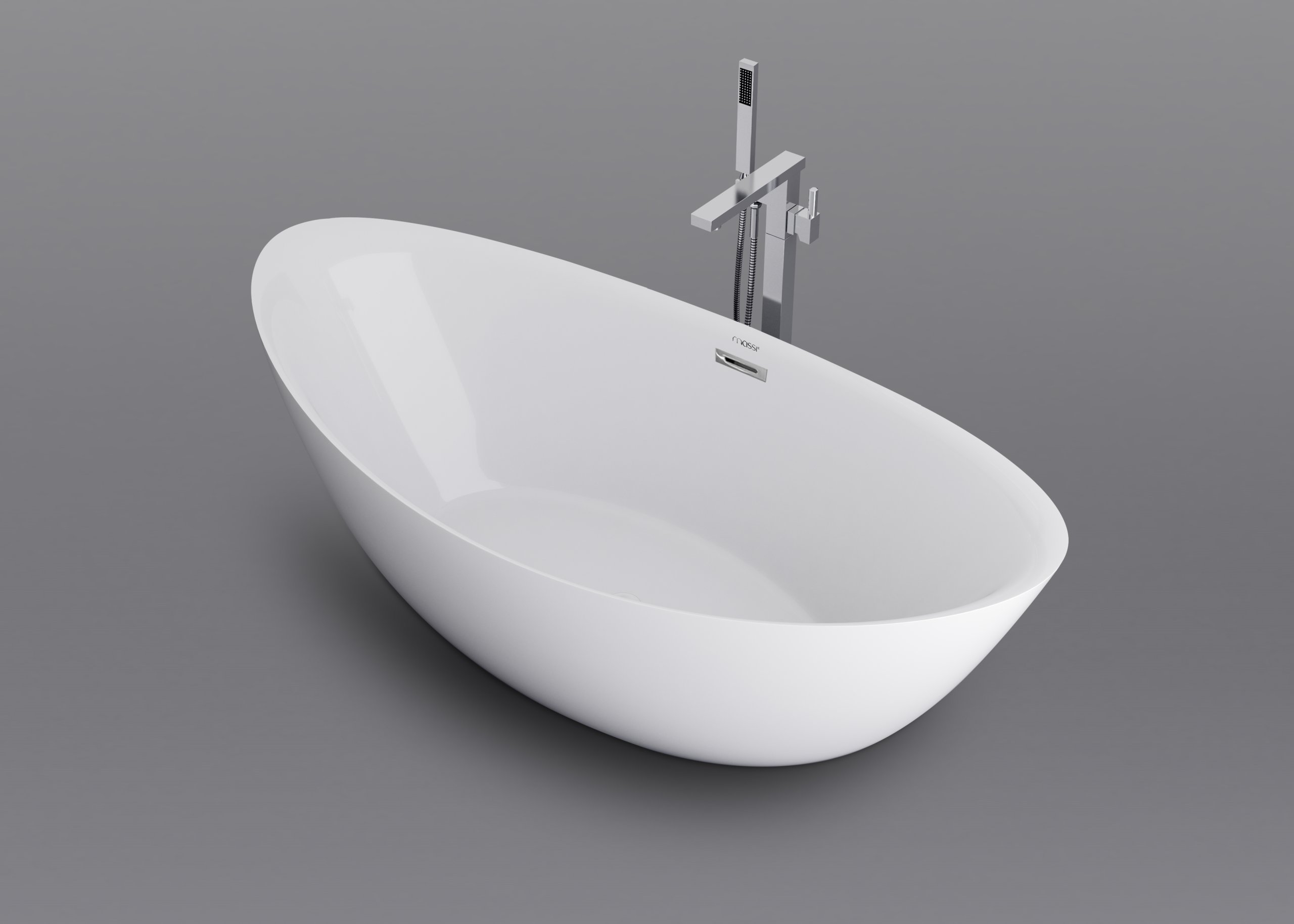Samostatne stojaca vaňa MASSI MODERN 180x87cm biela