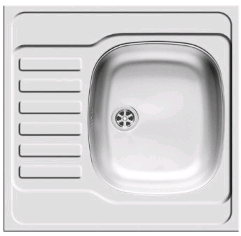 OVERLAY SINK 60X60 1B1D PYRAMÍDA LEN