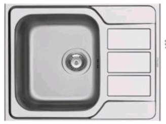 ATHENA SINK 62X50 1B1D LEN PYRAMIS - diera zadarmo