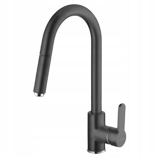 Kuchynská batéria -  Drezový faucet čierny matný RELEASED SWIVEL SPOUT