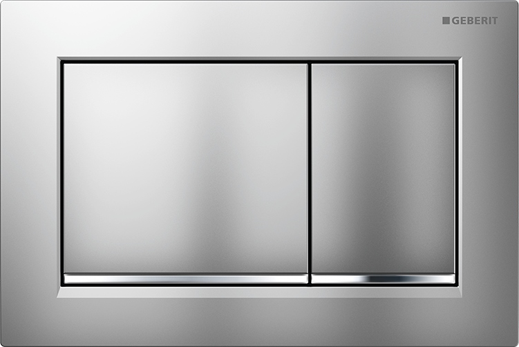 WC tlačidlo - GEBERIT SIGMA 30 TLAČIDLO CHROMOVÁ MATNÁ DUOFIX UP320
