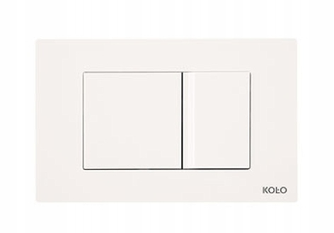 WC tlačidlo - TLAČIDLO PREHRAŤ KOLO TECHNIC GT WHITE, BIELE