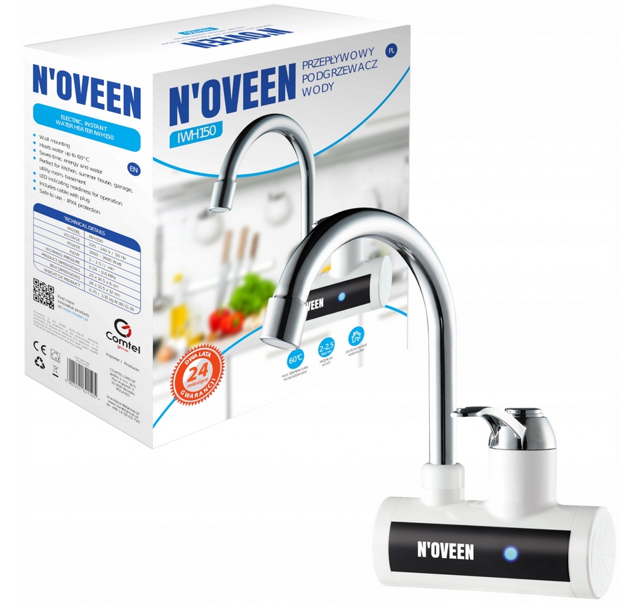 Kuchynská batéria - STENOVÝ ELEKTRICKÝ PRIETOKOVÝ OHrievač