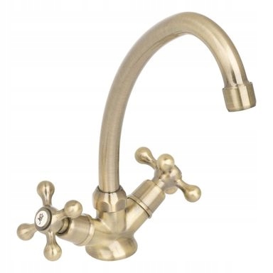Kuchynská batéria - Kuchynský faucet Alu 25 cm vysoký hnedý starožitný