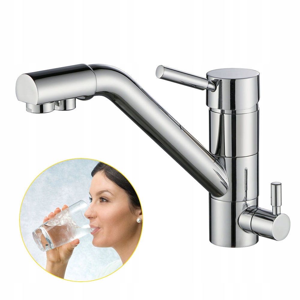 Kuchynská batéria -  3cestný faucet na pitnú vodu 3v1 kuchynský faucet