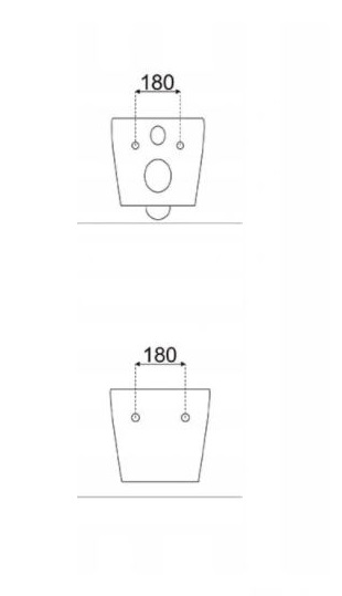Kompaktné WC + bidet série CATANI sp. GEBERIT ČIERNA
