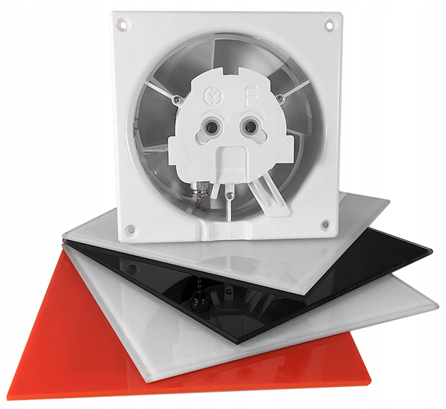 Kupelňový ventilátor - airRoxy dRim 100mm 15W nástenný ventilátor