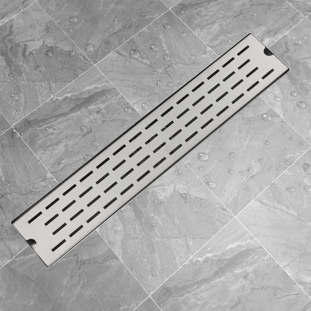 Sprchový žľab - vidaXL Lineárny odtokový rošt 630x140