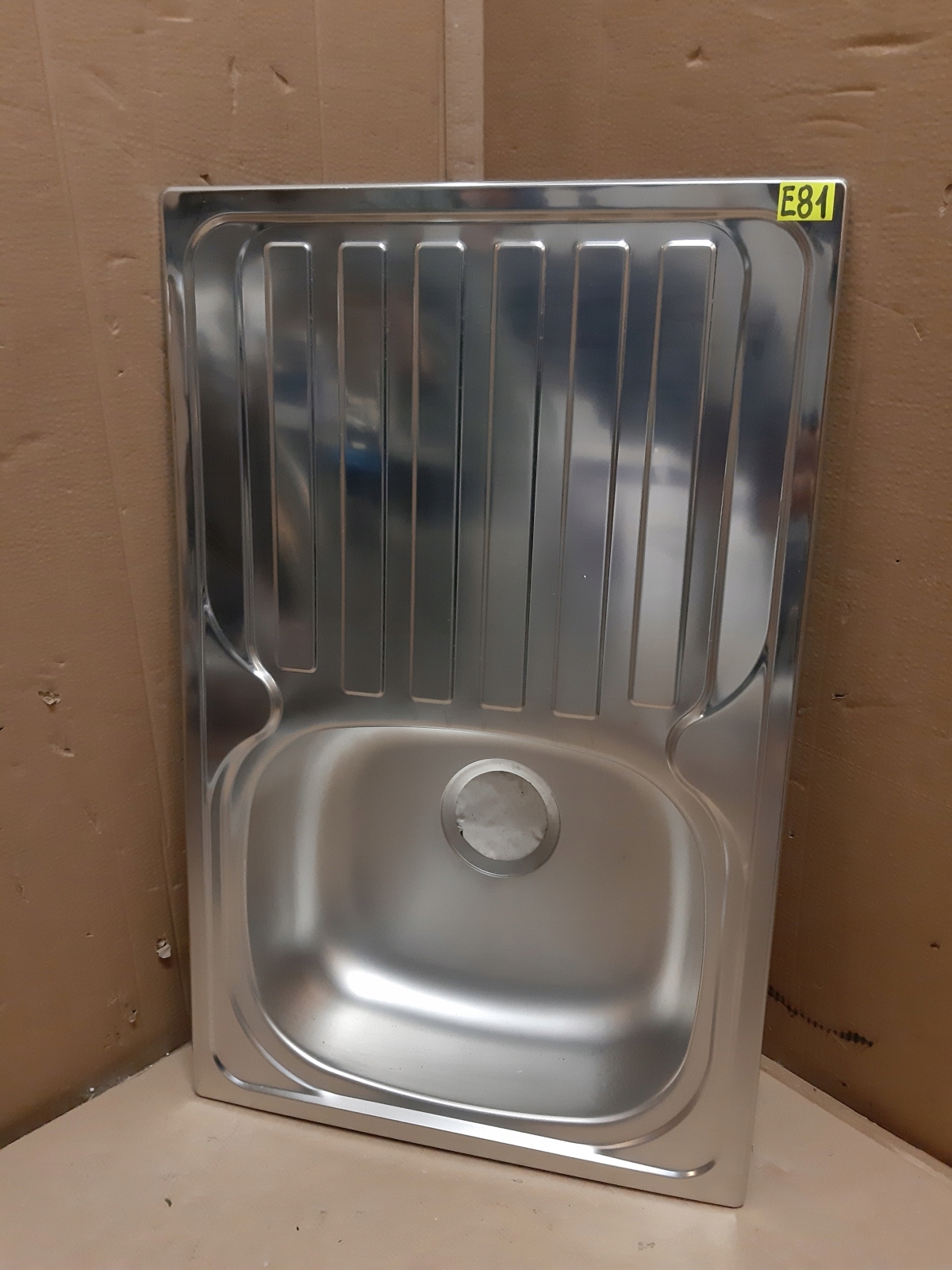 jednokomorový kuchynský drez 790x500mm NOVÝ INOX