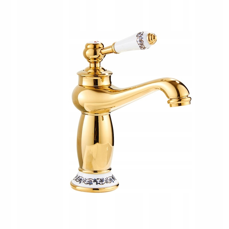 Umyvadlová batéria - zlatý umývadlový faucet starý retro faucet INDES